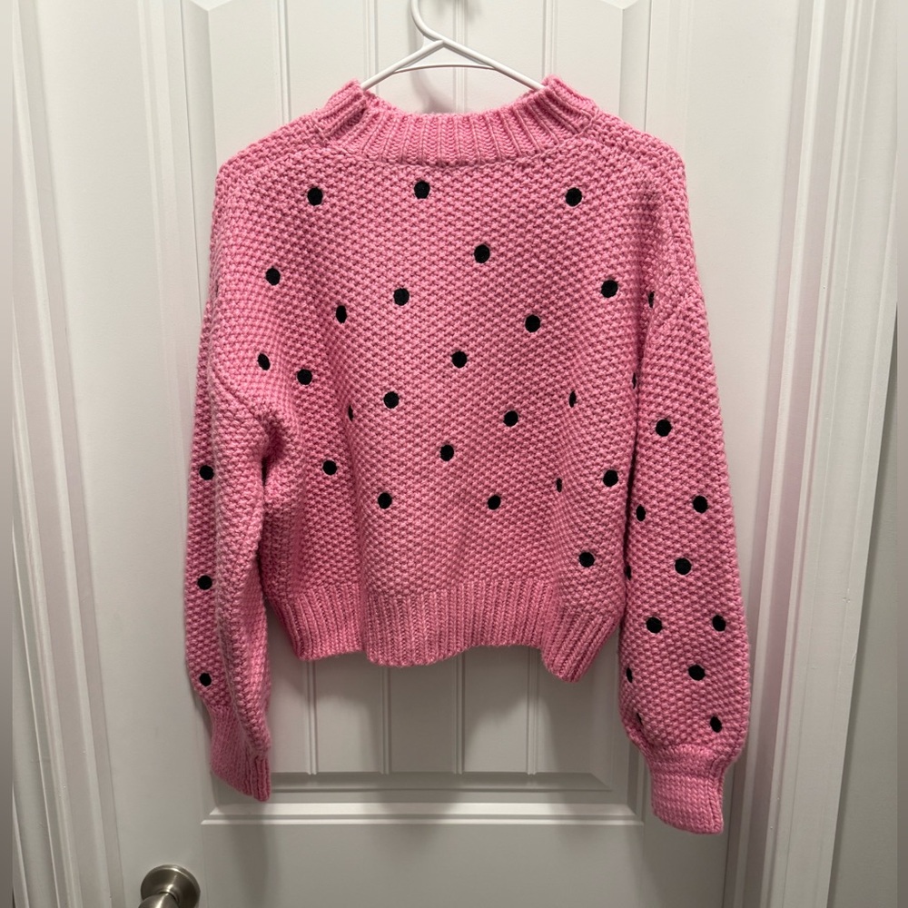 Sugarlips Pink Cropped Sweater - Picture 6 of 14